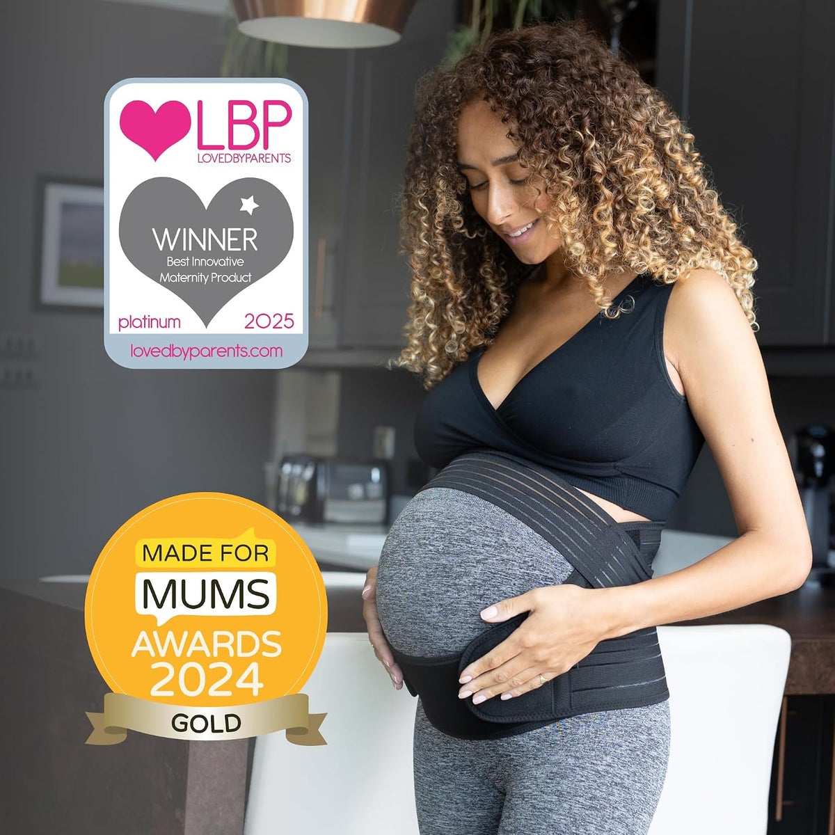BABYGO® Cinturón de apoyo 4 en 1 para embarazo, banda de maternidad...
