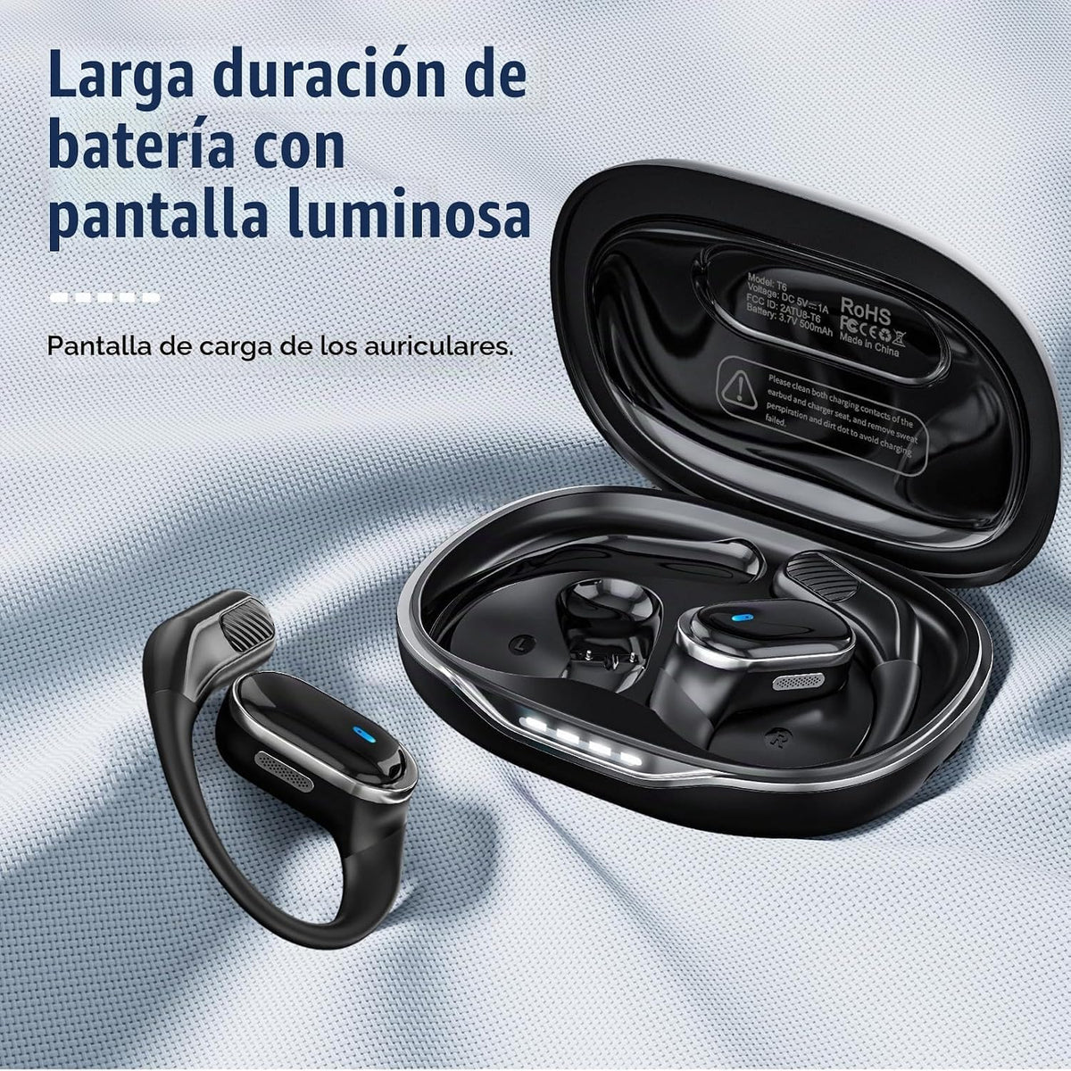 TRAUSI Auriculares inalámbricos Bluetooth 5.4, IPX7 impermeables co...