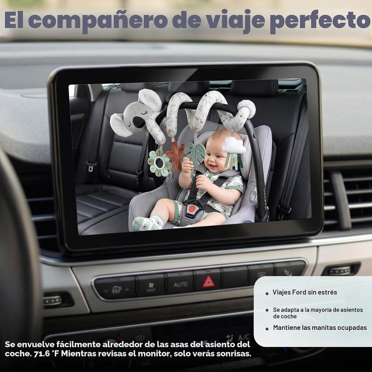 Stuffed Juguetes estéticos de asiento de automóvil en espiral Koala...