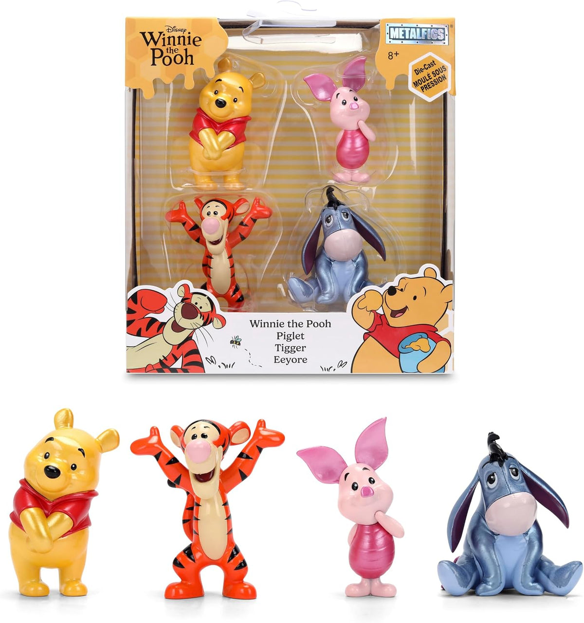 Jada Disney Winnie the Pooh - Juego de 4 mini figuras de Metalfigs...
