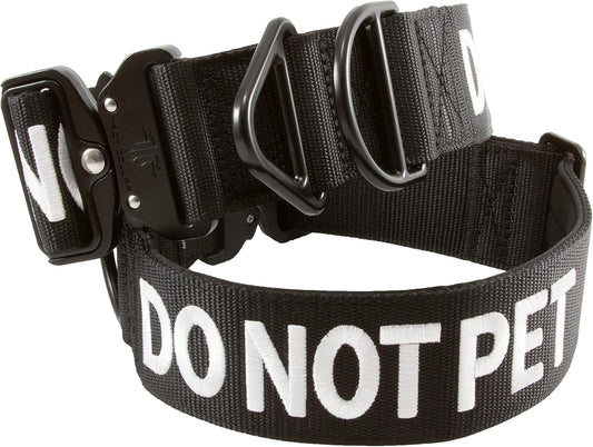 Tacticollar - Do not PET, collar de nailon de 2 pulgadas para perro...