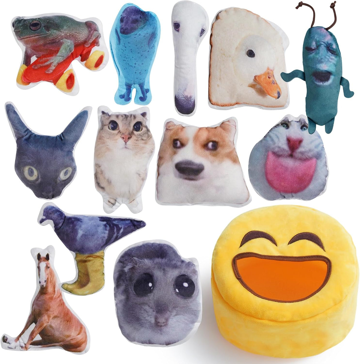 Nocciola - Juguetes de peluche con sonido para perros \u2013 12 uni...