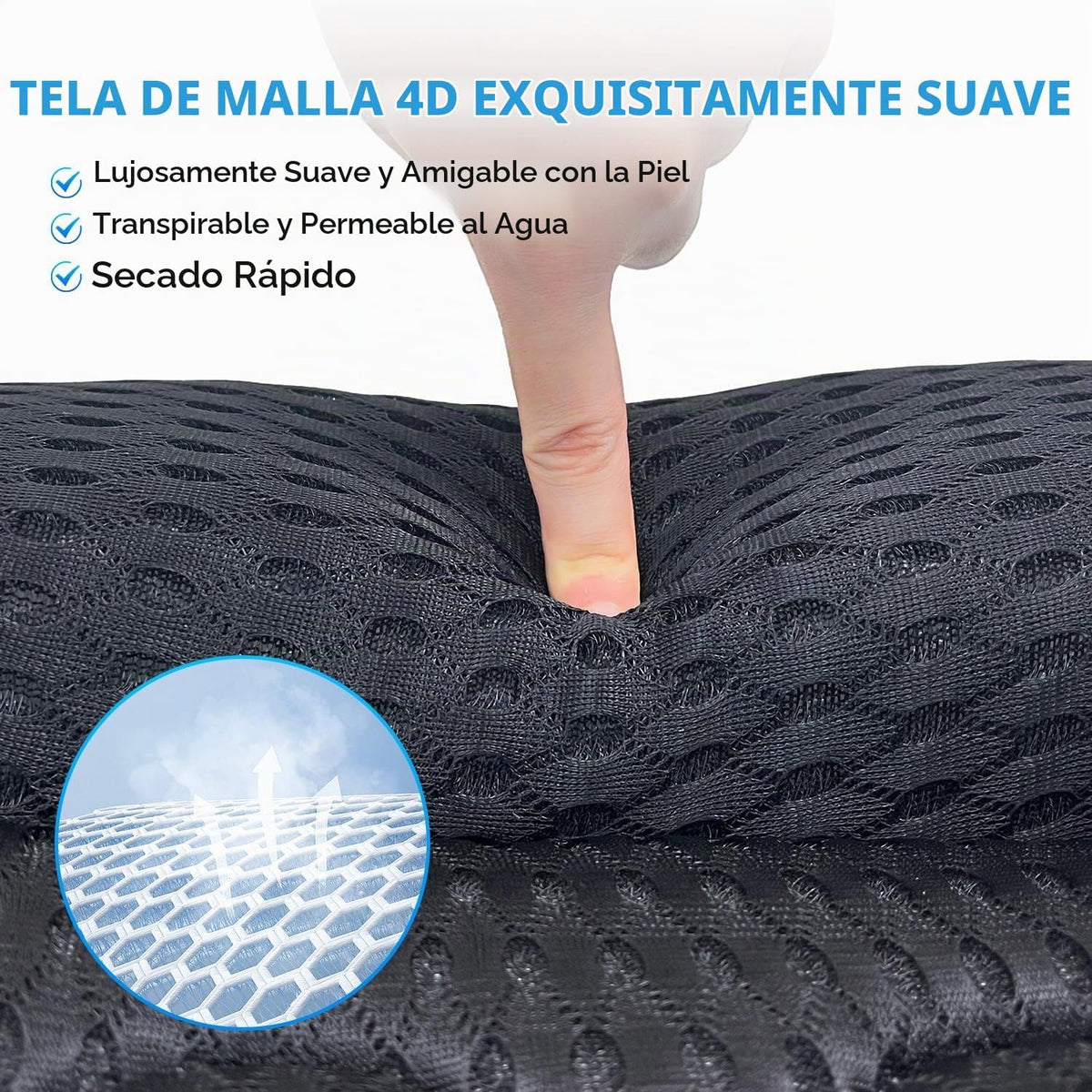REEZEIVI Almohada de baño para tina, almohada de baño con 6 ventosa...