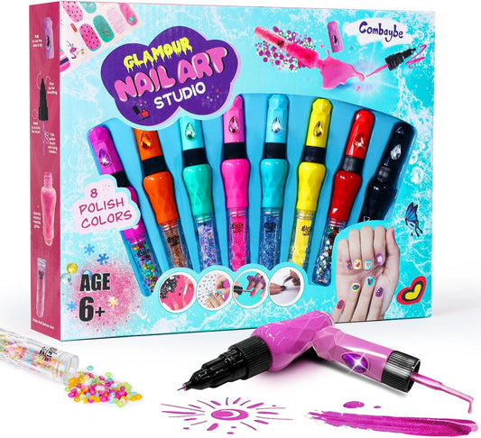 Juego de 8 bolígrafos de arte de uñas para niños, esmalte de uñas n...