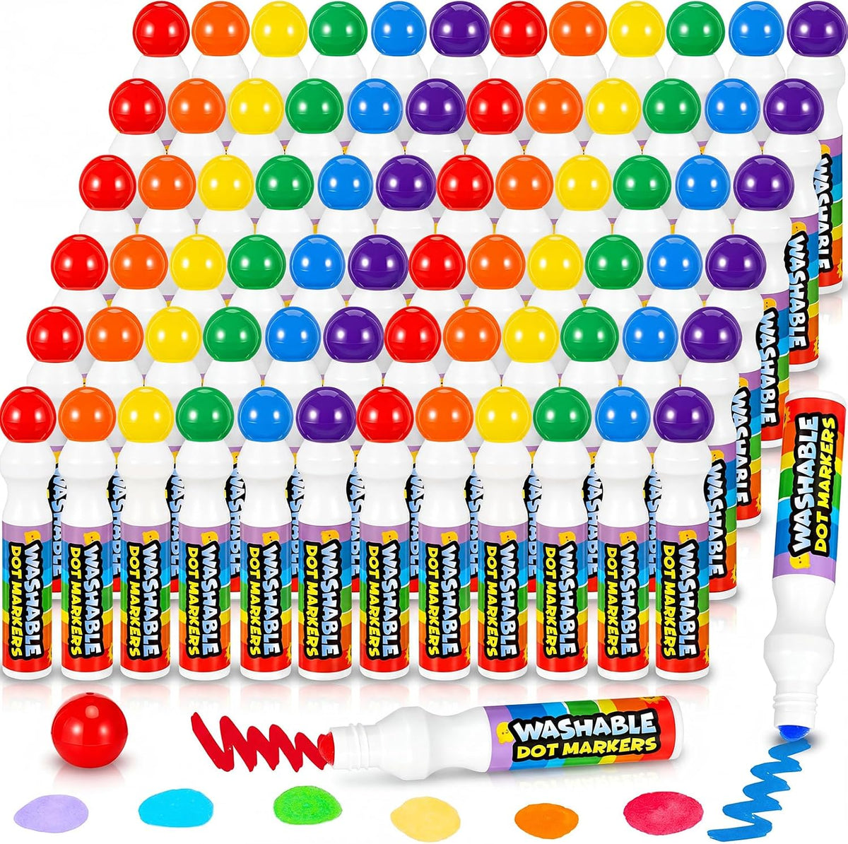 Crtiin 72 marcadores de puntos de Bingo Daubers a granel de 0.5 onz...