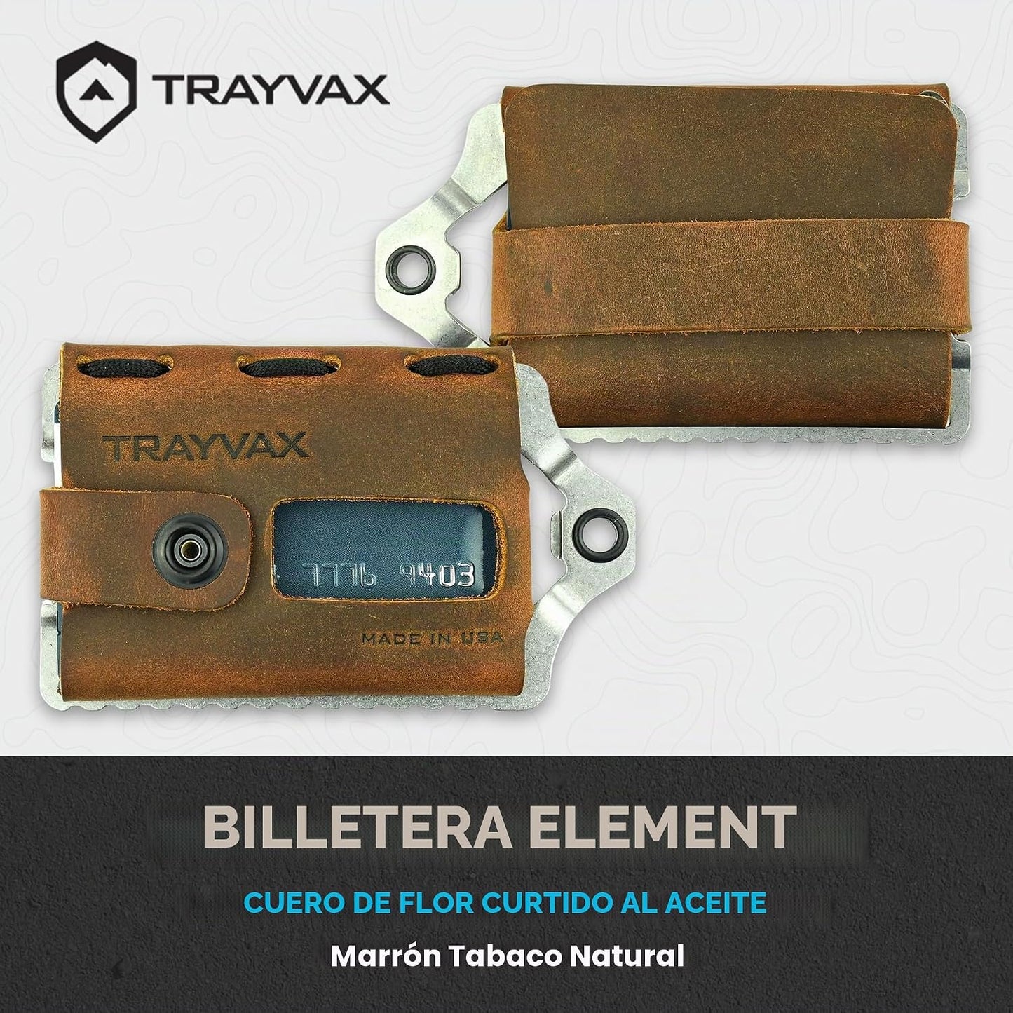 Trayvax Element Wallet, RFID bolsillo frontal para tarjetas de créd...