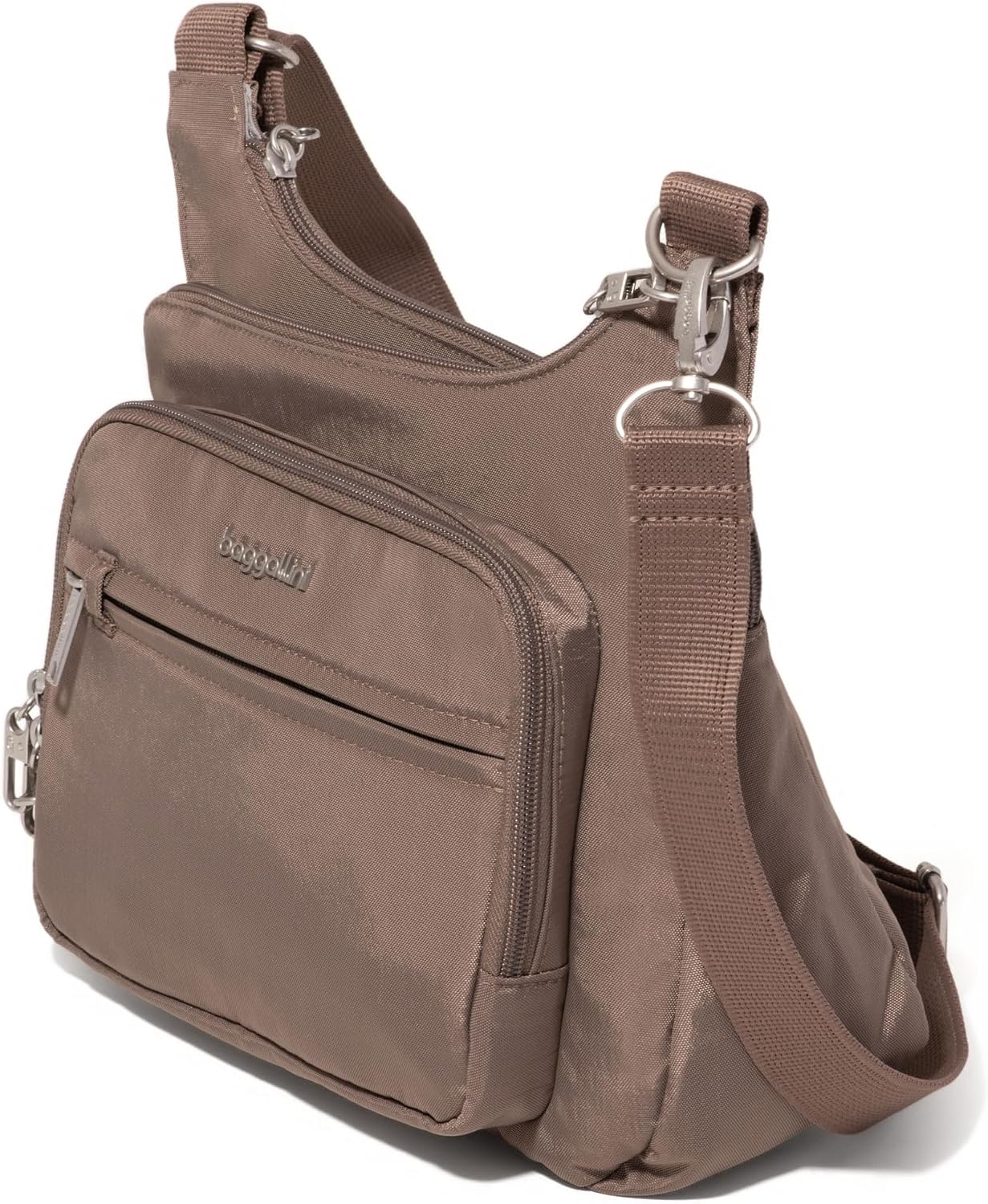 Baggallini Securtex Bandolera cruzada antirrobo 11\u201Dw X 8.5\u20...