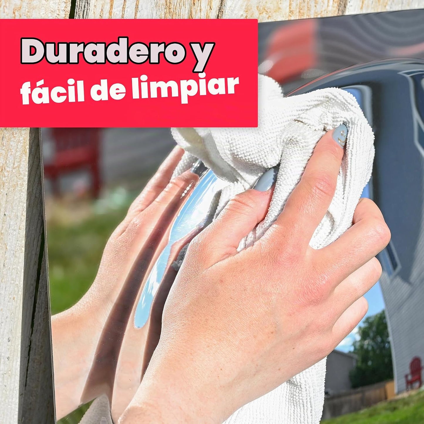 Spark &amp; Wow Espejo sensorial de pared para niños pequeños, gran...