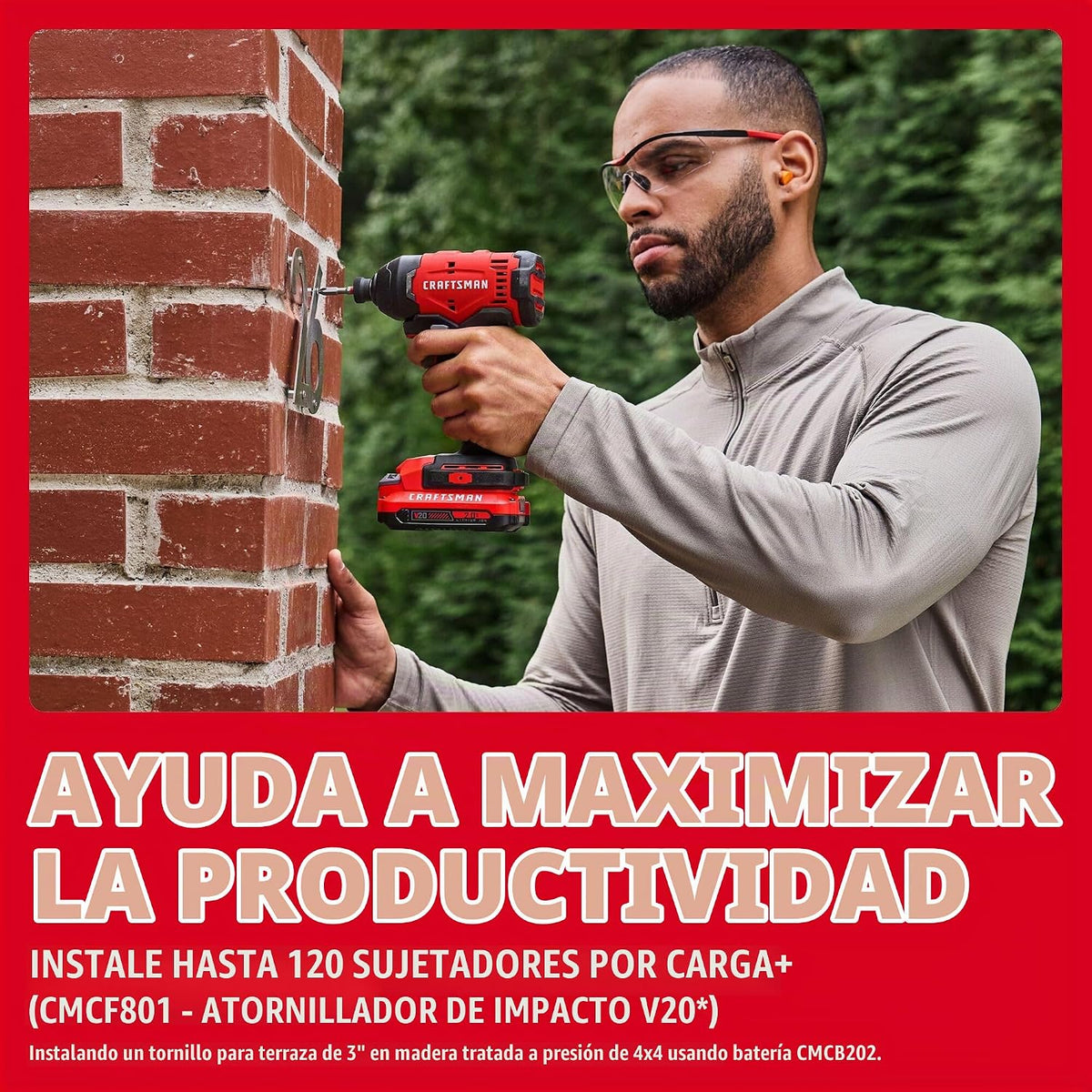 CRAFTSMAN V20 Juego de taladro inalámbrico y destornillador de impa...