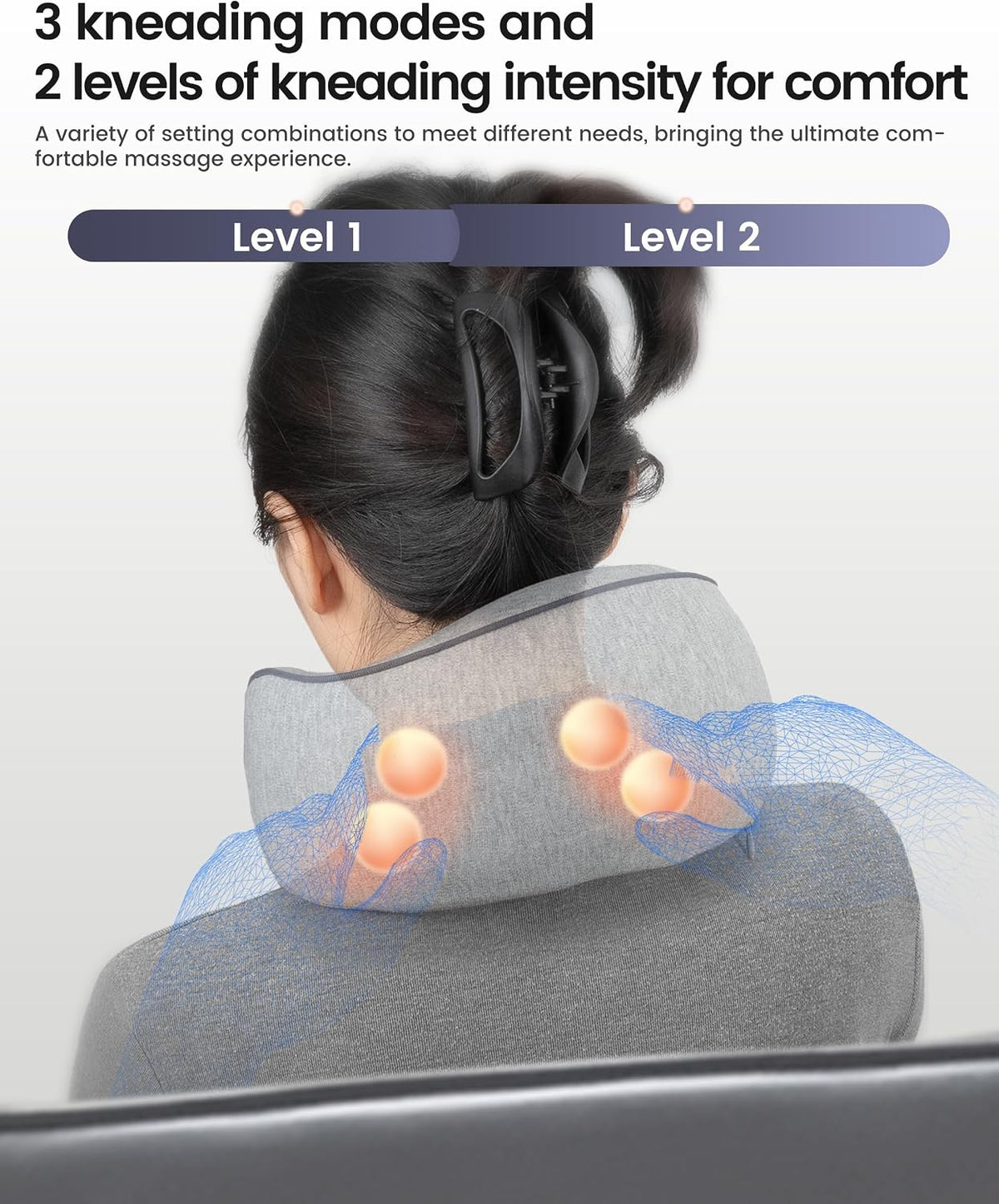 CILI Almohada Masajeadora de Cuello Inalámbrica con Calor, Masajead...