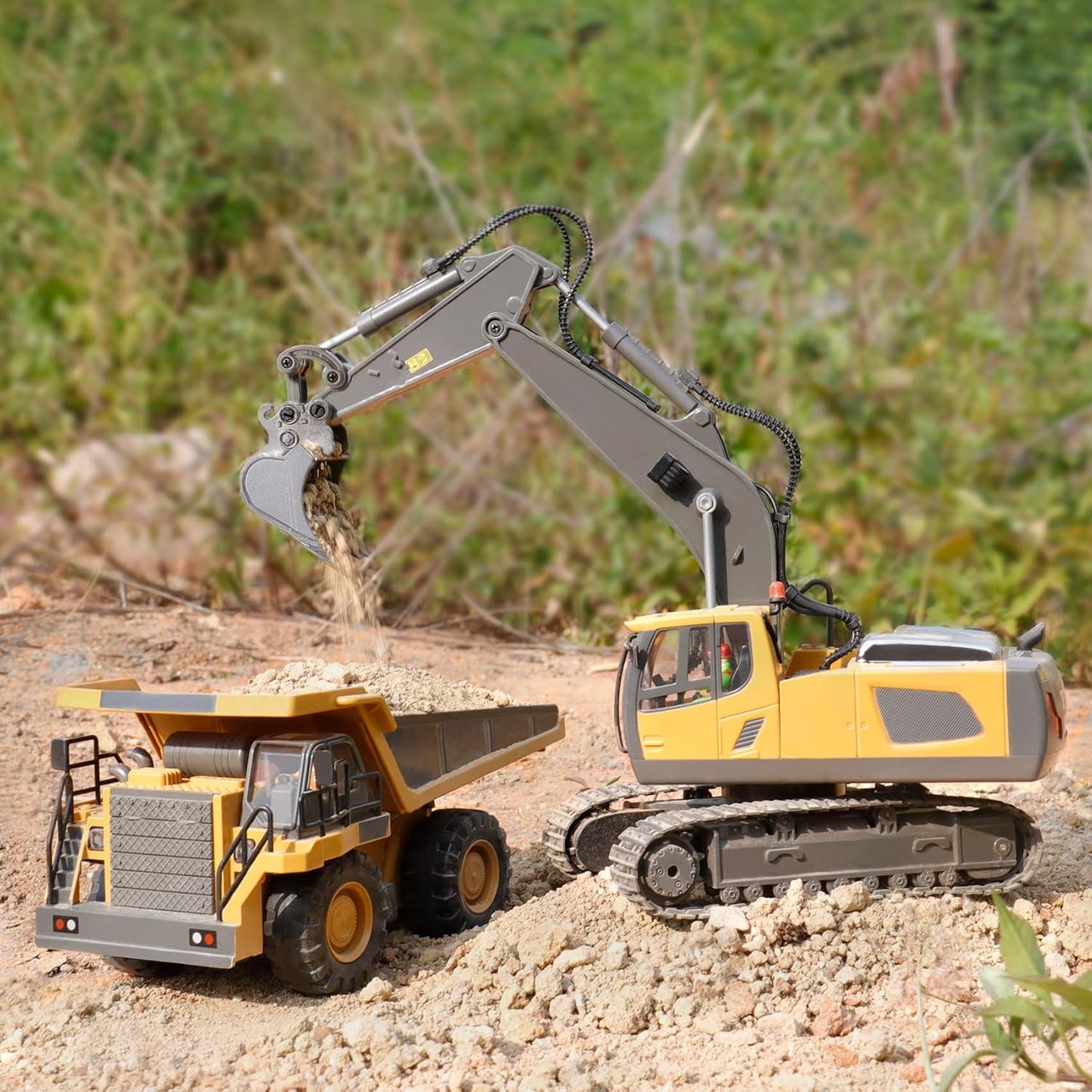 PREPOP Juguete de Excavadora con Control Remoto para niños de 6 a 1...