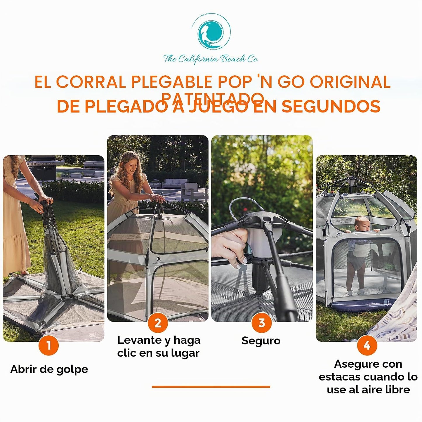 Pop 'N Go Baby Playpen - Tienda de campaña para interiores y ex...