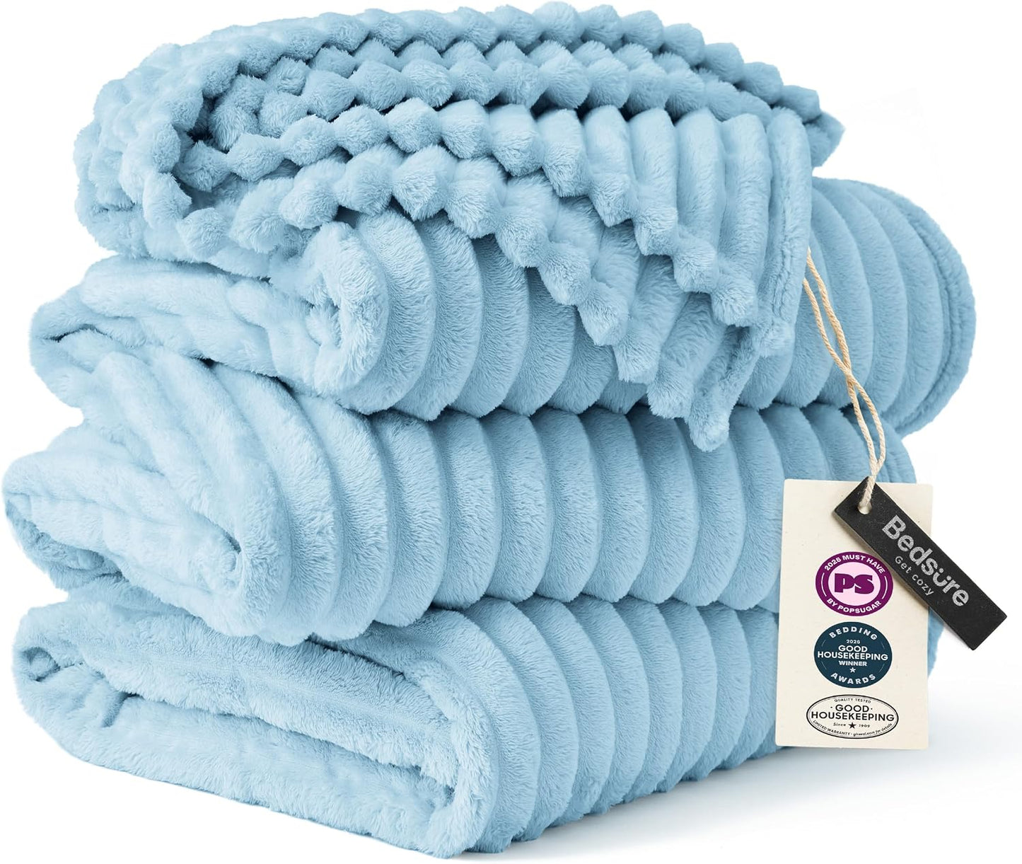 Bedsure GentleSoft - Manta grande de forro polar para cama, acogedo...