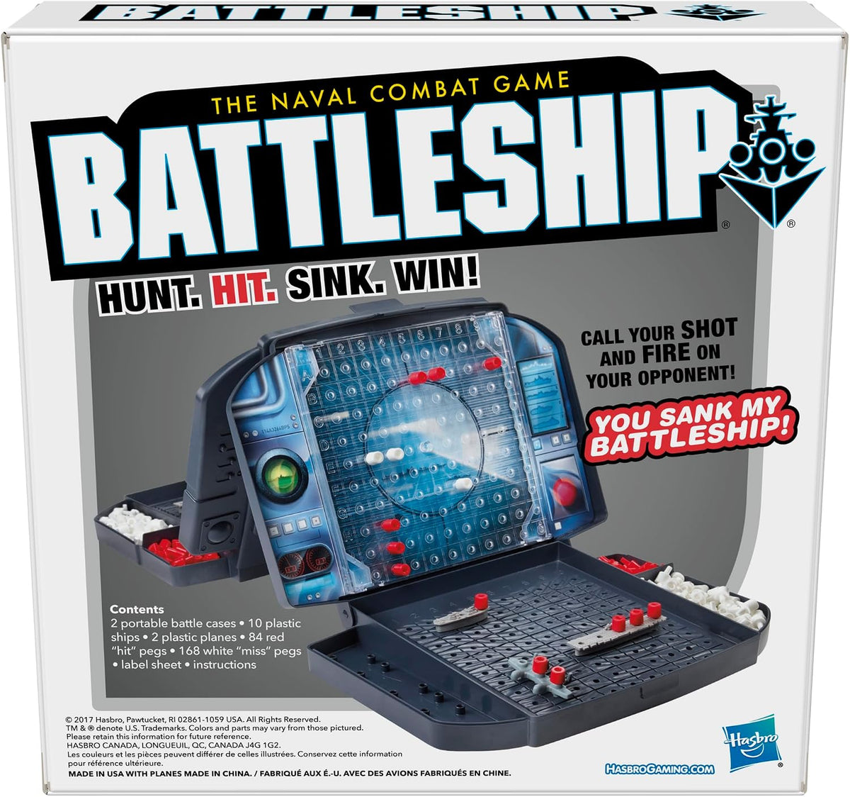 Hasbro Gaming - Juego de mesa de estrategia de batalla naval con av...