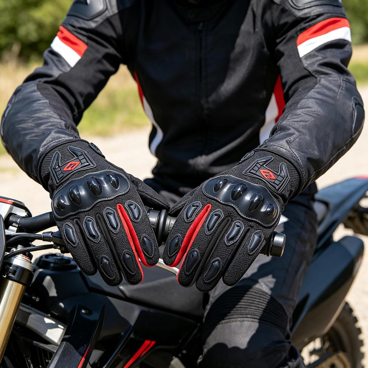 MXJ Gear Guantes de motocicleta para hombres y mujeres, guantes de...