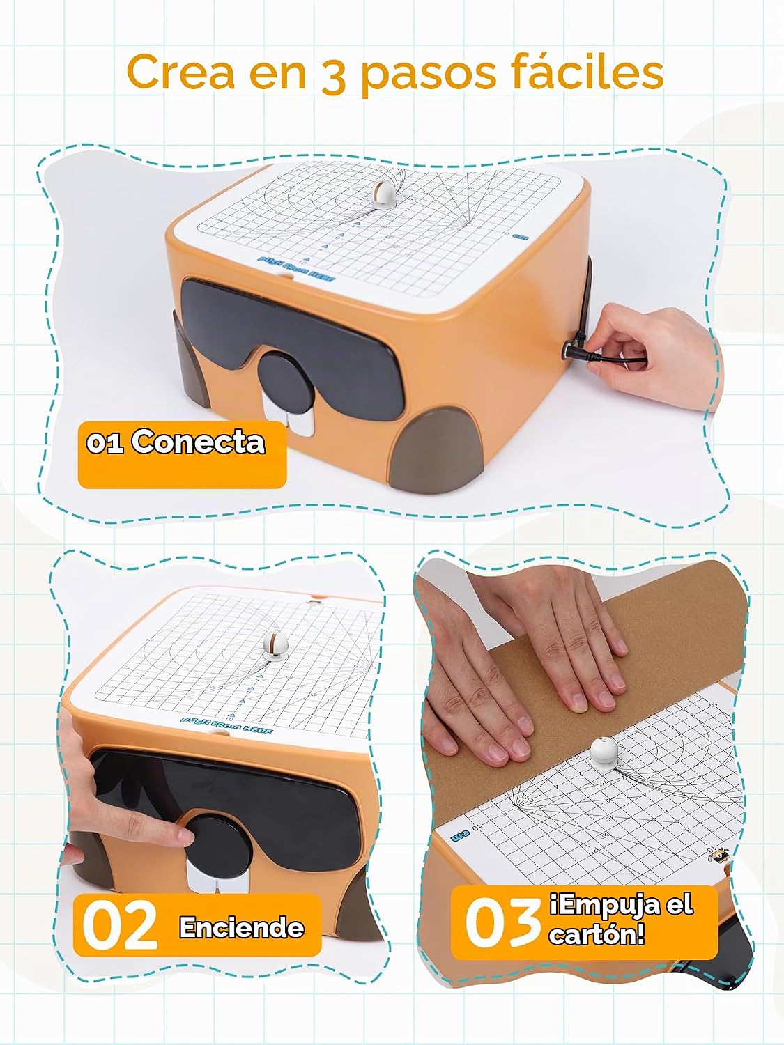 BEAVERBOT Cortador de cartón para niños, kit de herramientas de con...