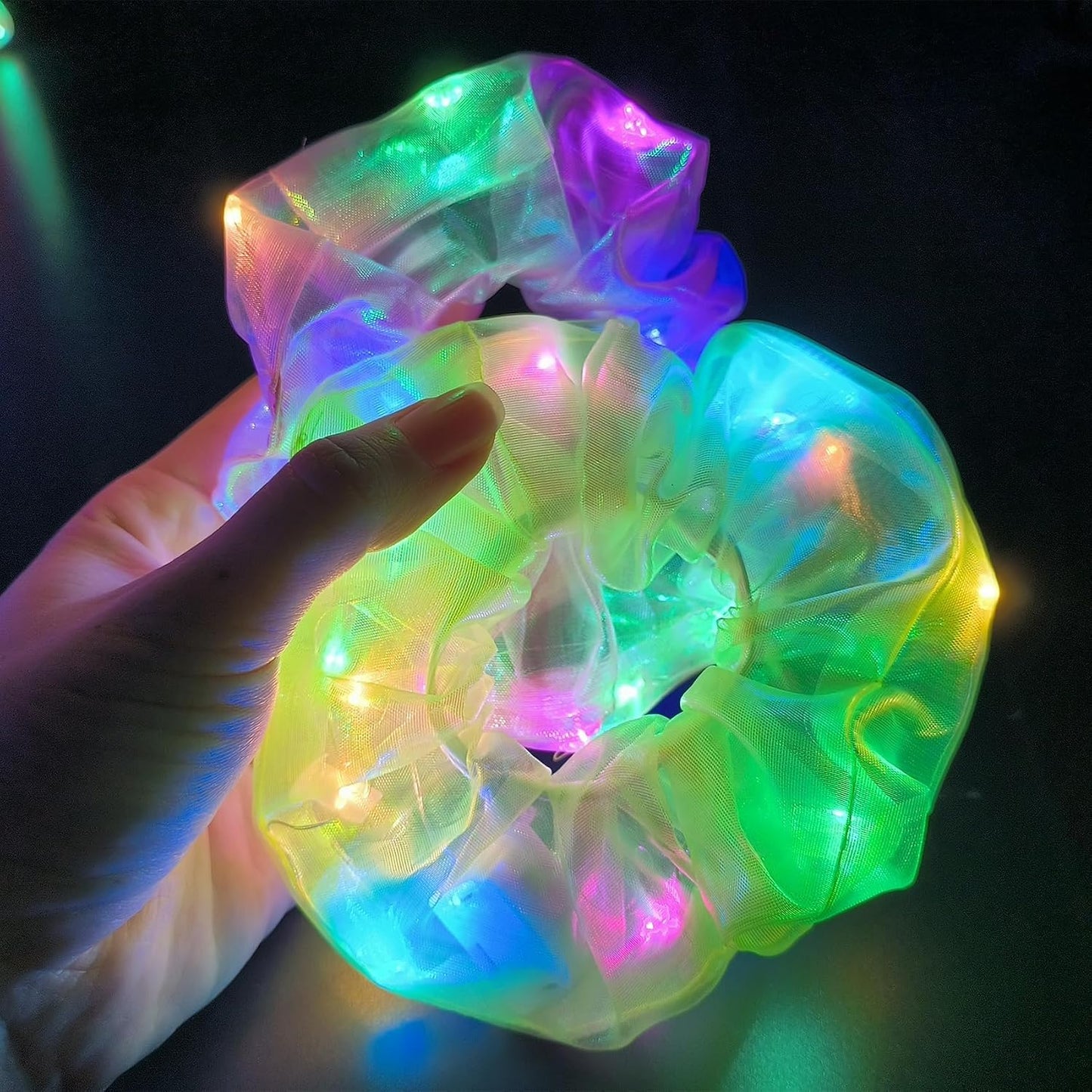 40 coleteros iluminados con 24 lazos elásticos de satén para el cab...