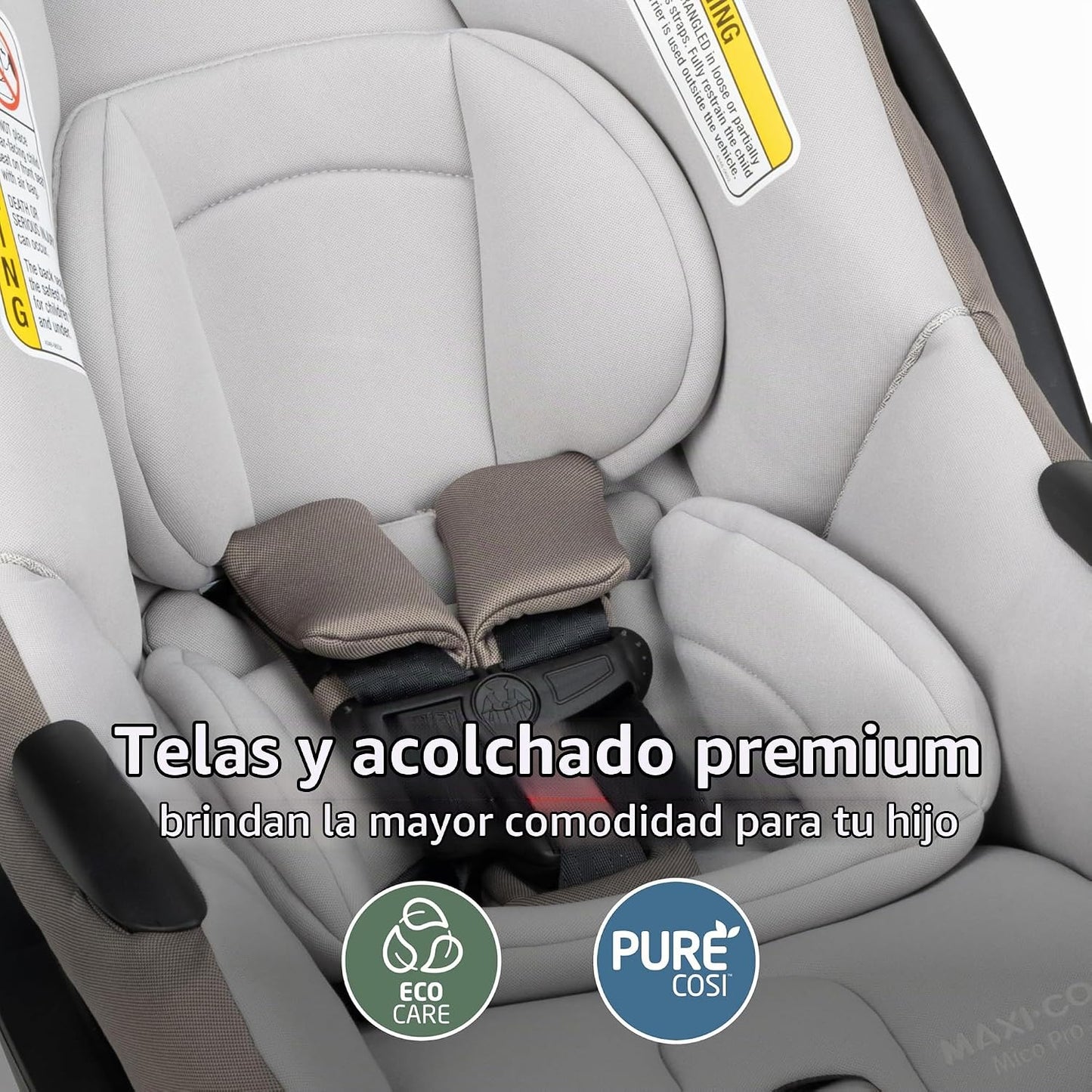 Maxi-Cosi Mico Pro+ - Asiento infantil para automóvil, concha de ostra