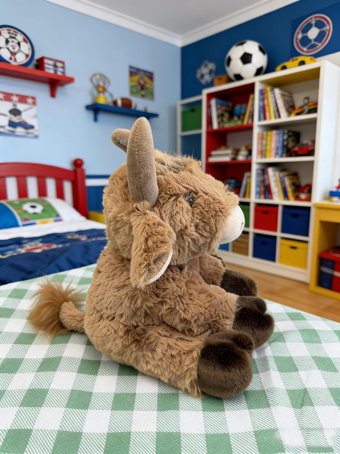 YUKOUQIAN Animal de peluche de ganado de 8 pulgadas para niñas y ni...