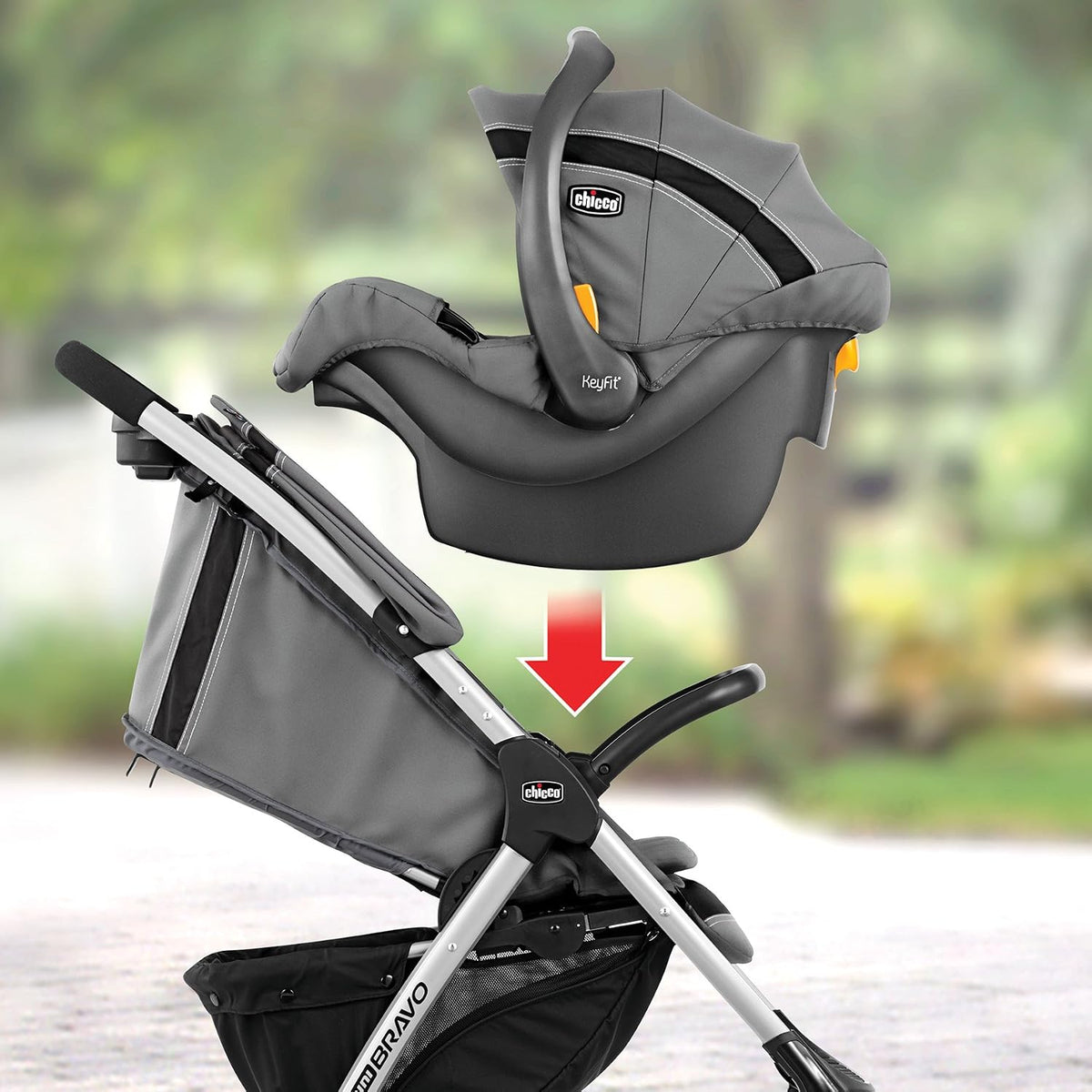 Chicco KeyFit - Asiento y base para automóvil infantil, orientada h...