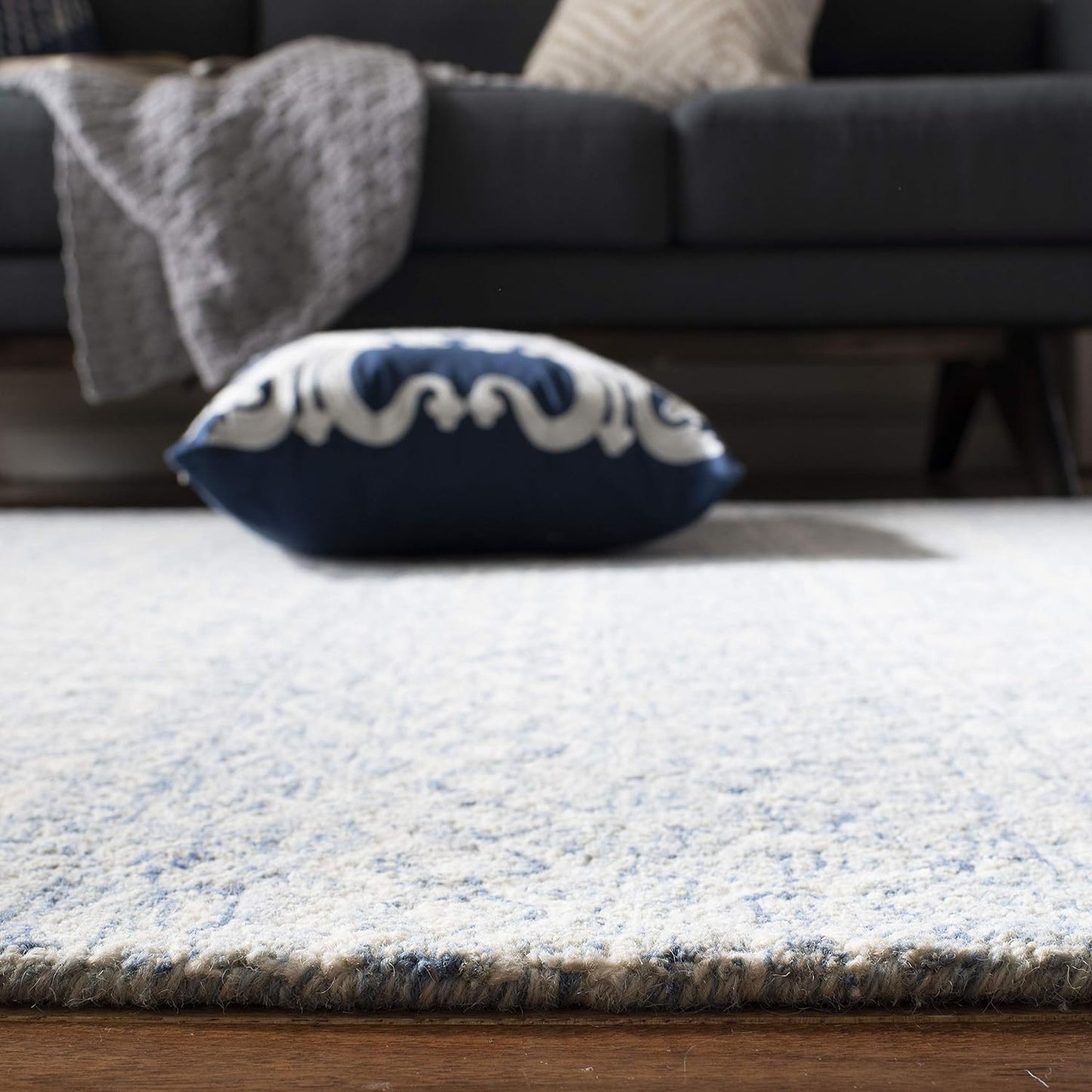 SAFAVIEH Micro-Loop Collection MLP502M - Alfombra de lana tribal ma...