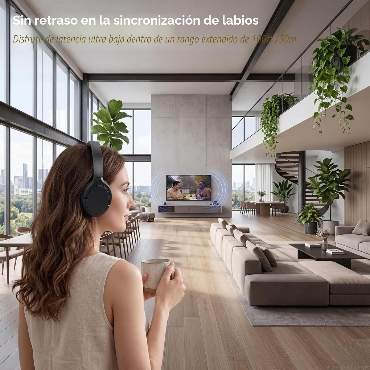 Auriculares inalámbricos para ver televisión, auriculares inalámbri...