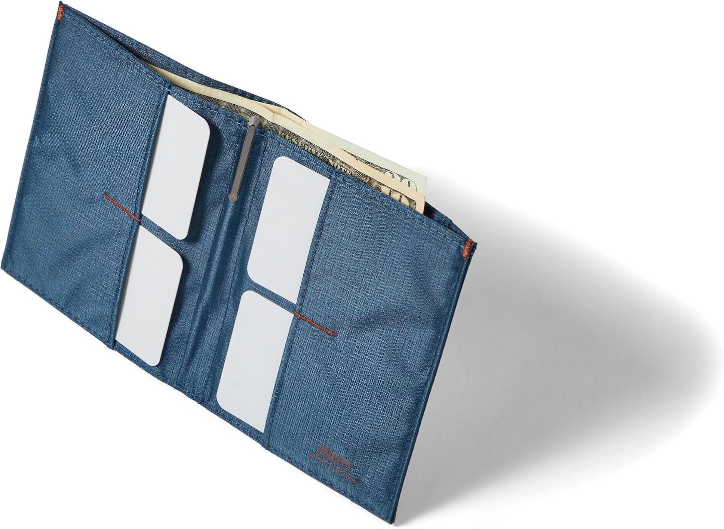 Allett Monedero 2.0, bloqueo RFID delgado (nailon, azul índigo) | C...