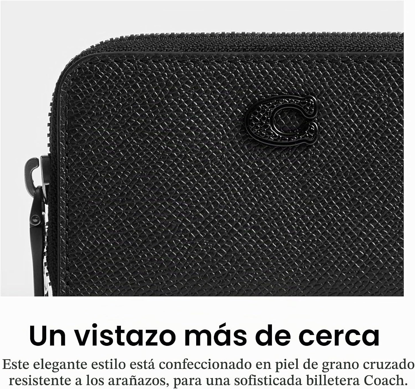 Coach Estuche de tarjetas para hombre, negro 1, talla única