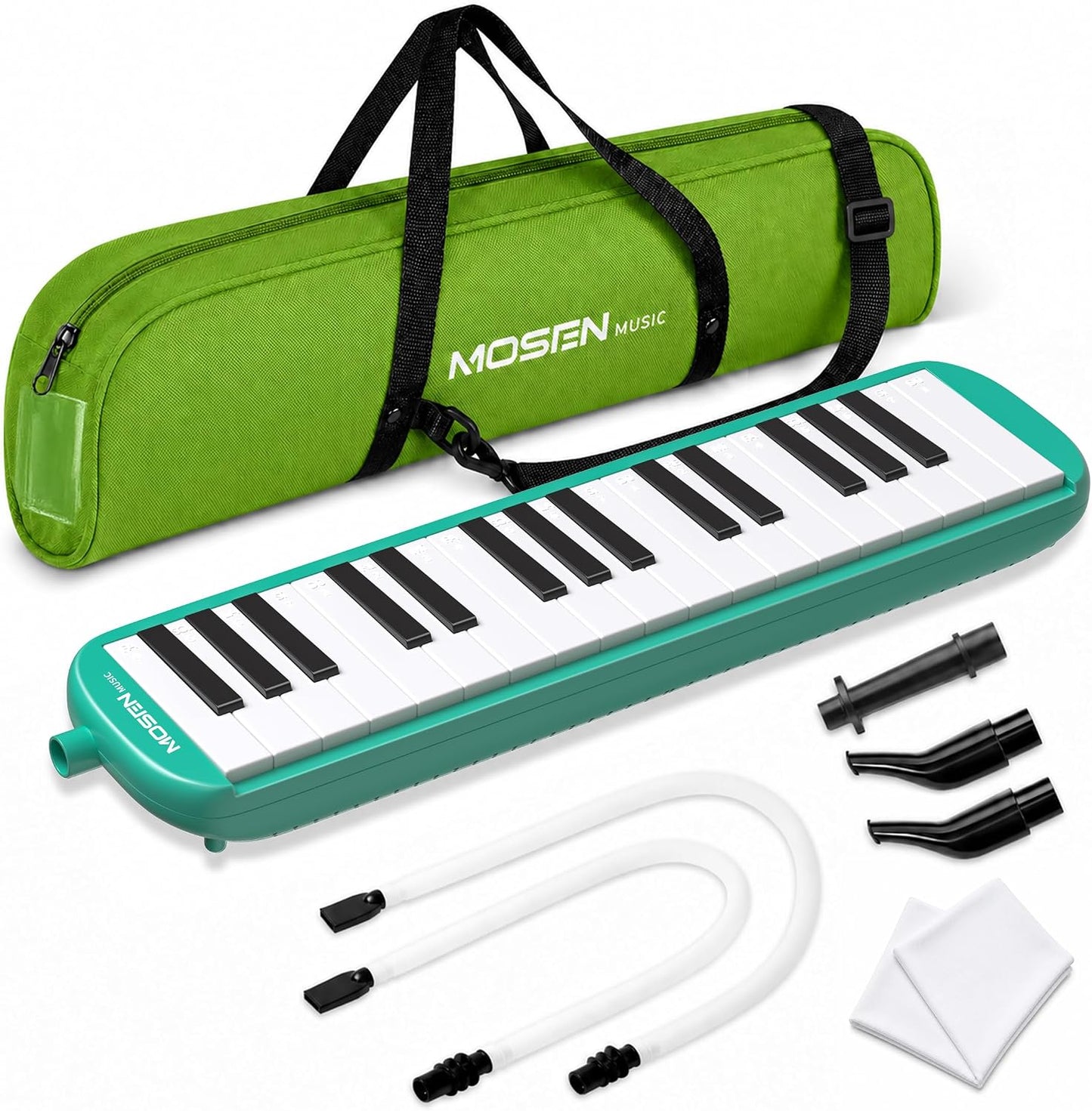 MOSEN Melódica portátil de 32 teclas verde soda para estudiantes |...