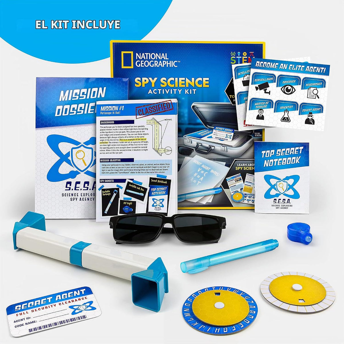 Kit de ciencia espía de NATIONAL GEOGRAPHIC - Set de actividades es...
