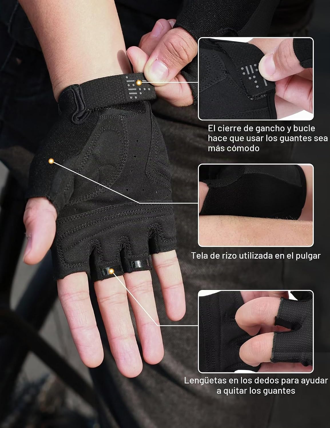 INBIKE Guantes de ciclismo para hombres y mujeres, transpirables |...
