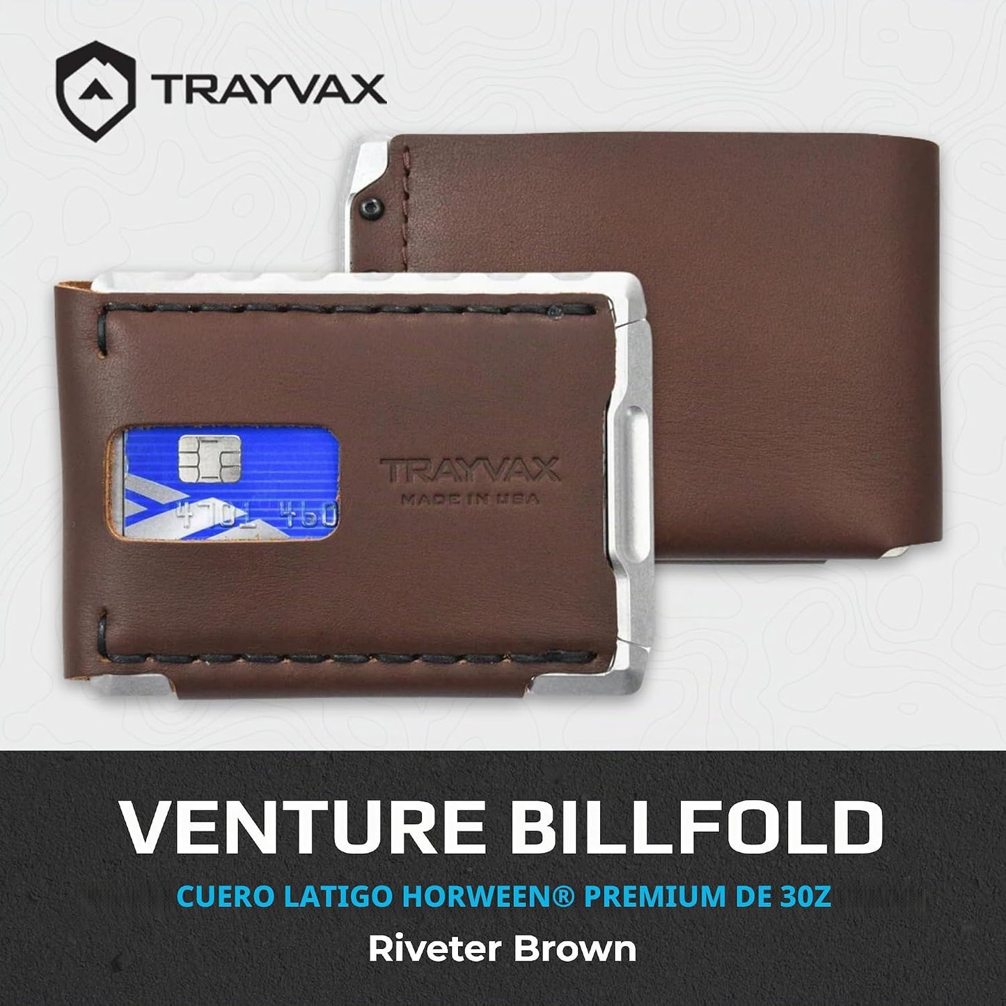 Cartera Billfold Trayvax Venture, Portador de Dinero y Tarjetas de...