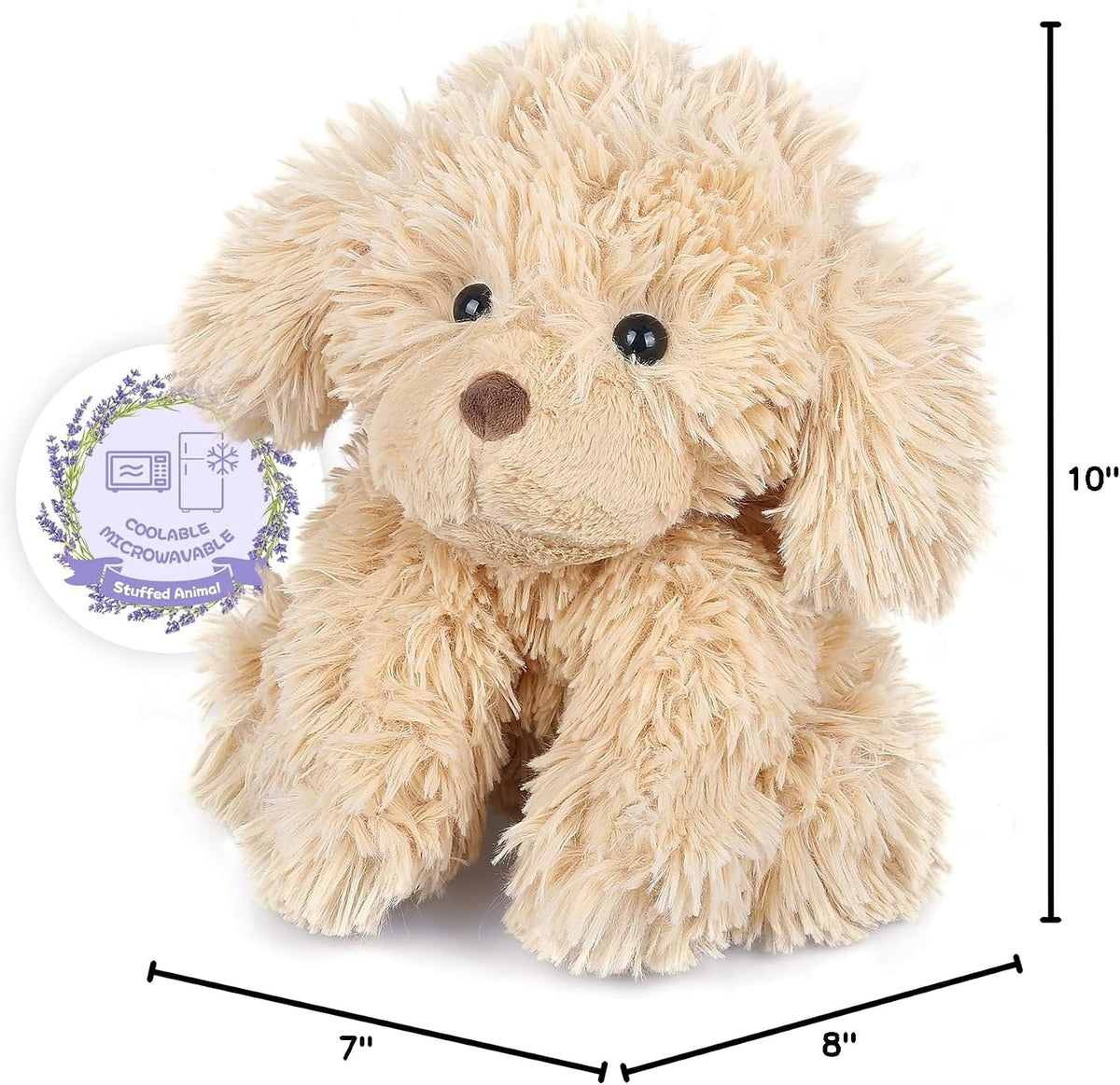 Peluche de Golden Retriever Calentable SuzziPals, Animal de Peluche...
