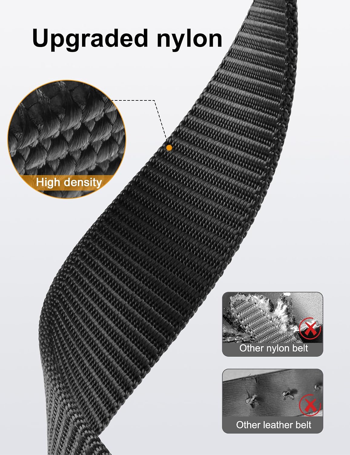 JUKMO - Cinto de nailon con trinquete de 1.5" para hombre, cint...