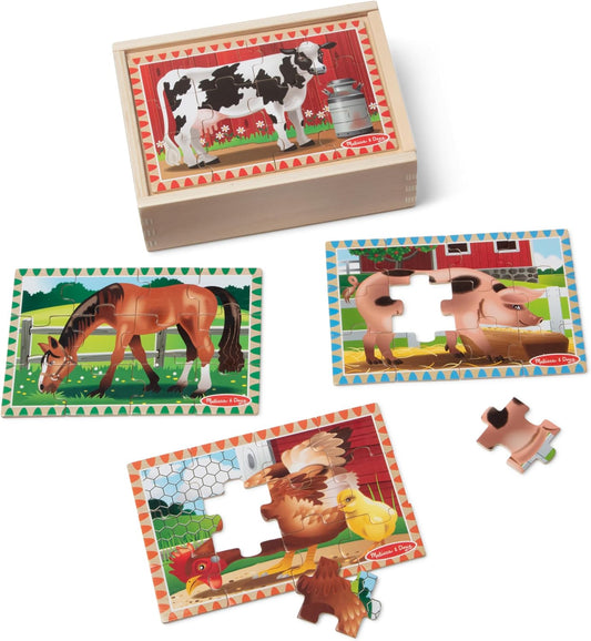 Rompecabezas de lujo de granja de Melissa &amp; Doug en caja