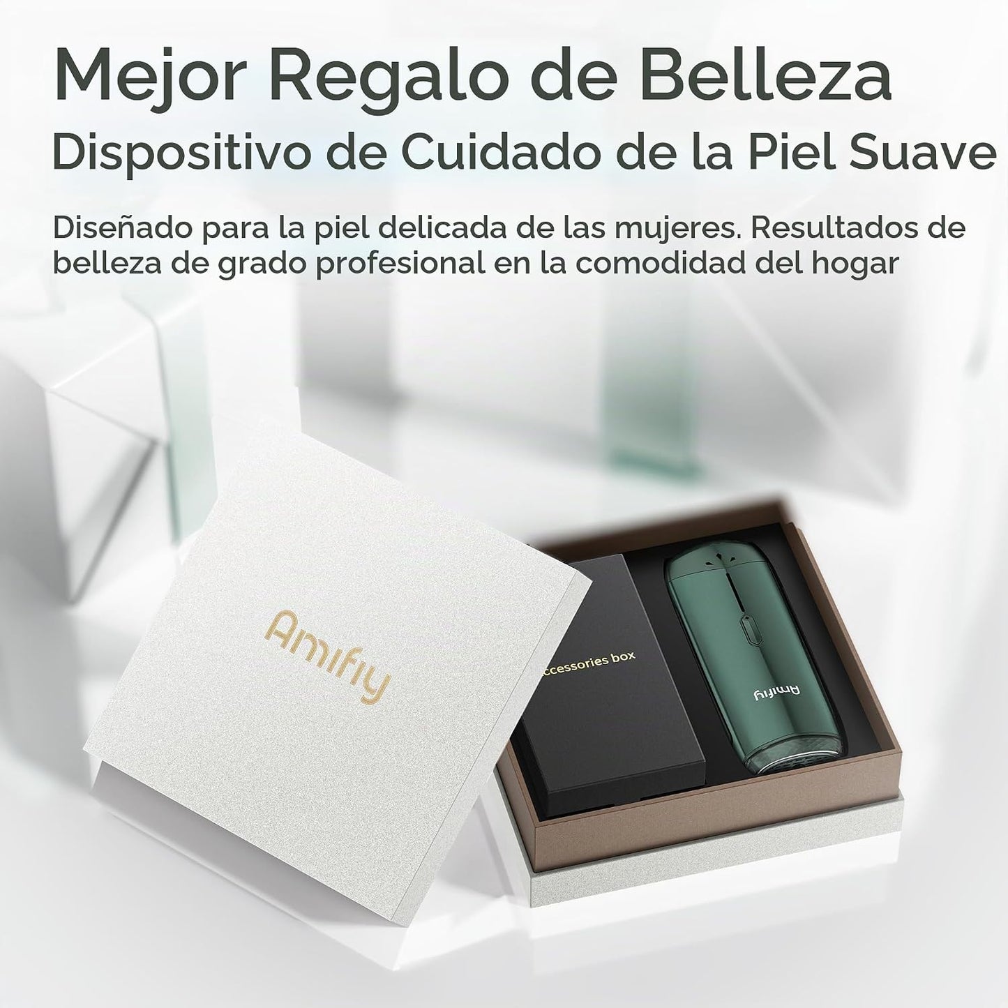 Dispositivo de Depilación IPL de Enfriamiento por Hielo Amifiy para...