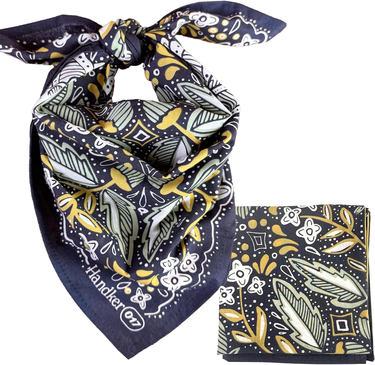 Handker Bandana de algodón prémium de 22 x 22 pulgadas para mujeres...