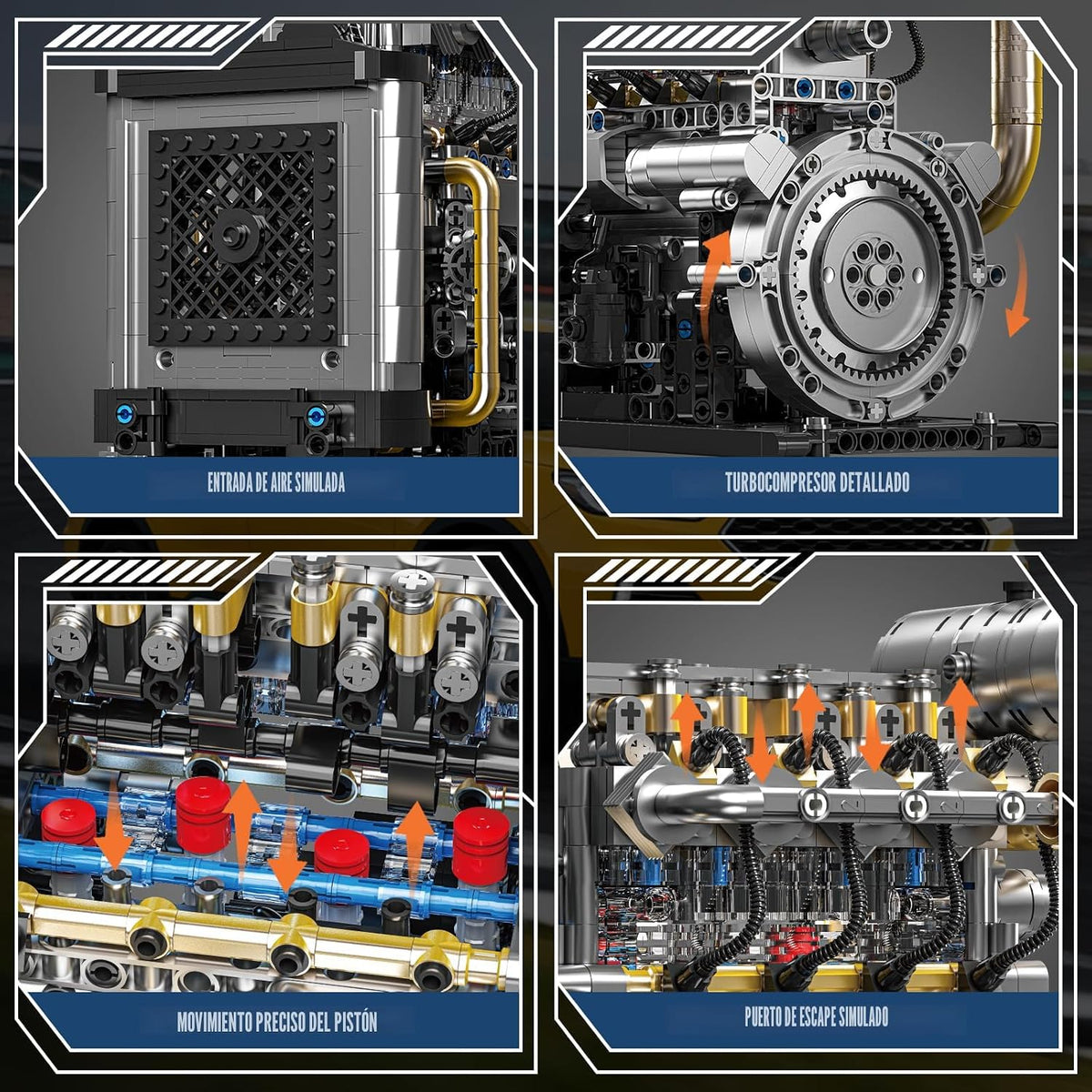 BseSparklion Kit de modelo de motor diésel que funciona para adulto...