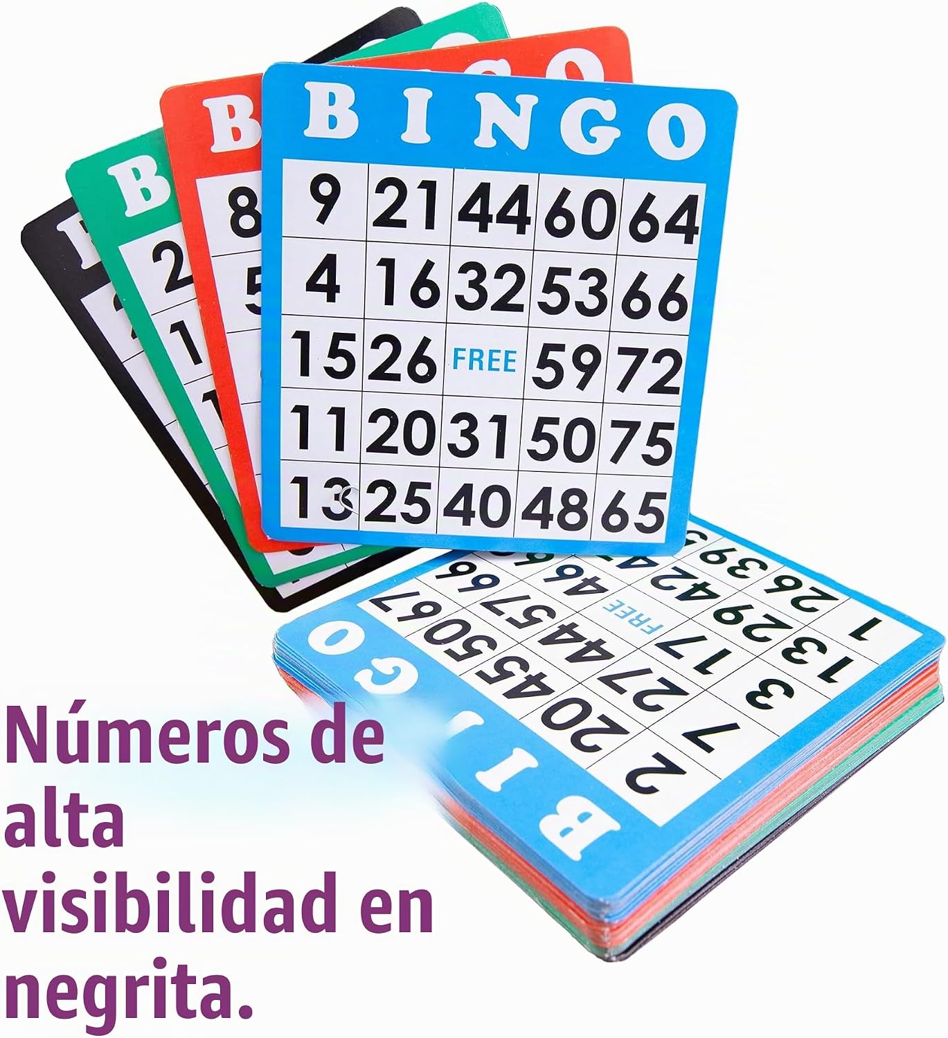 Royal Bingo Supplies Juego de Bingo grande, con 100 tarjetas, 500 m...