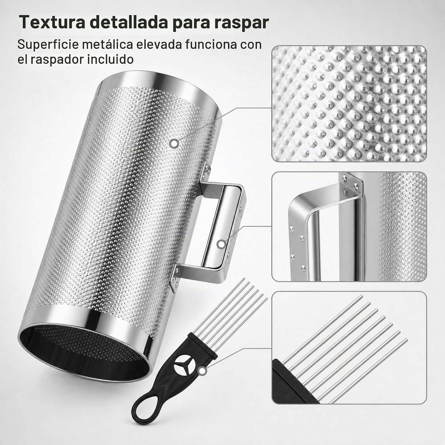 MoResolune Instrumento profesional de metal Guiro, percusión latina...