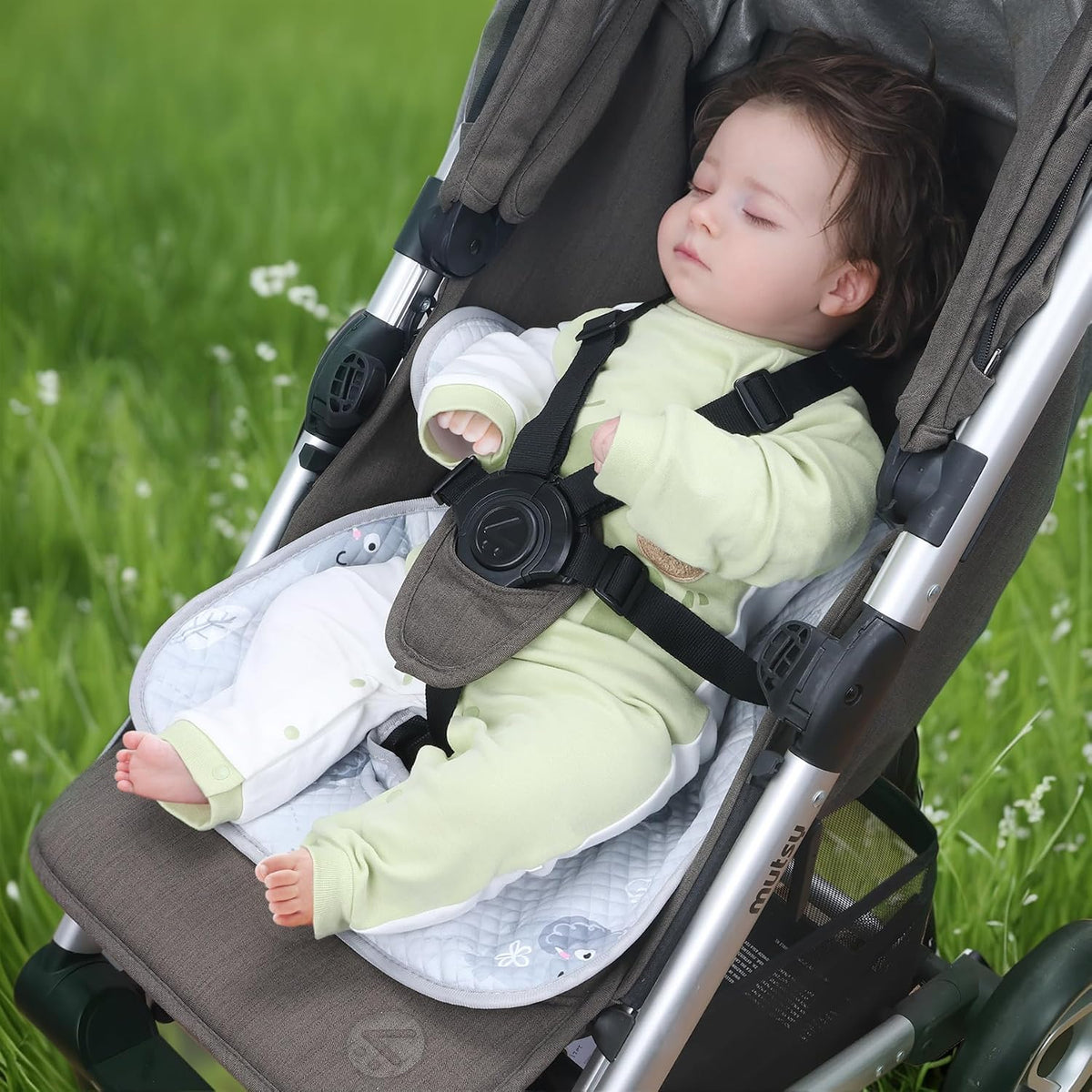 COOLBEBE Paquete de 2 protectores de asiento de coche impermeables...