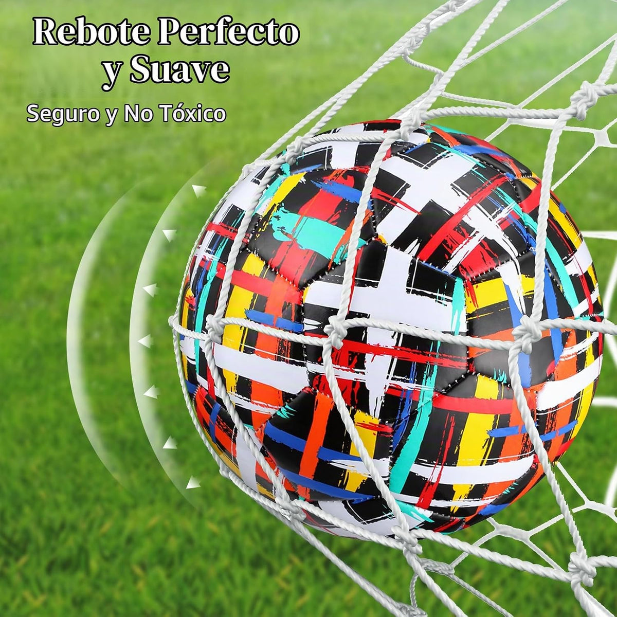 HyDren 2 pelotas de fútbol con inflador, tamaño oficial 4\/5, pelot...