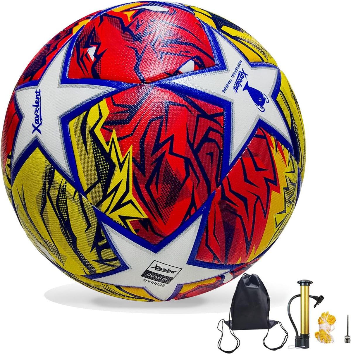 XAVOLENT Balón de fútbol profesional Tamaño 5,4 | Pelota de entrena...