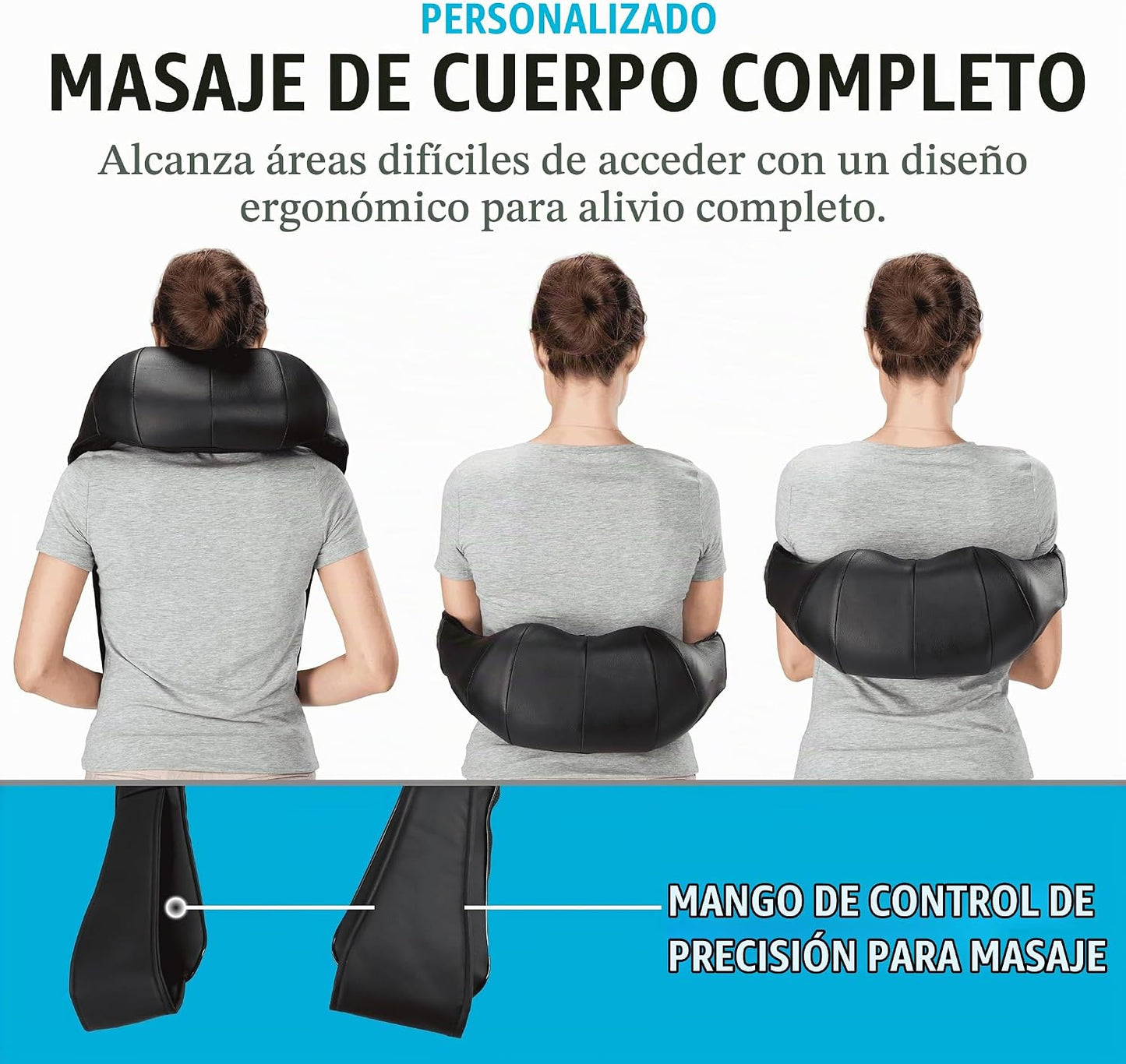 Daiwa Felicity Shiatsu Masajeador de cuello y espalda con calor, al...