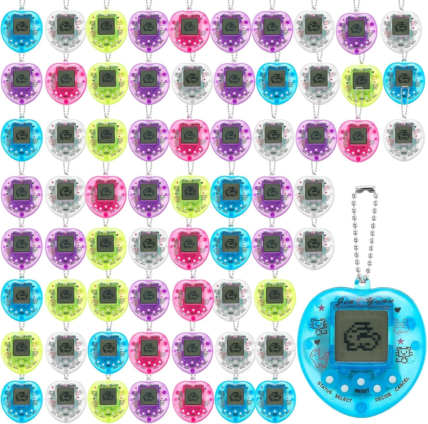 Jerify 60 piezas Virtual Electrónica Digital Mascota Juguetes Retro...