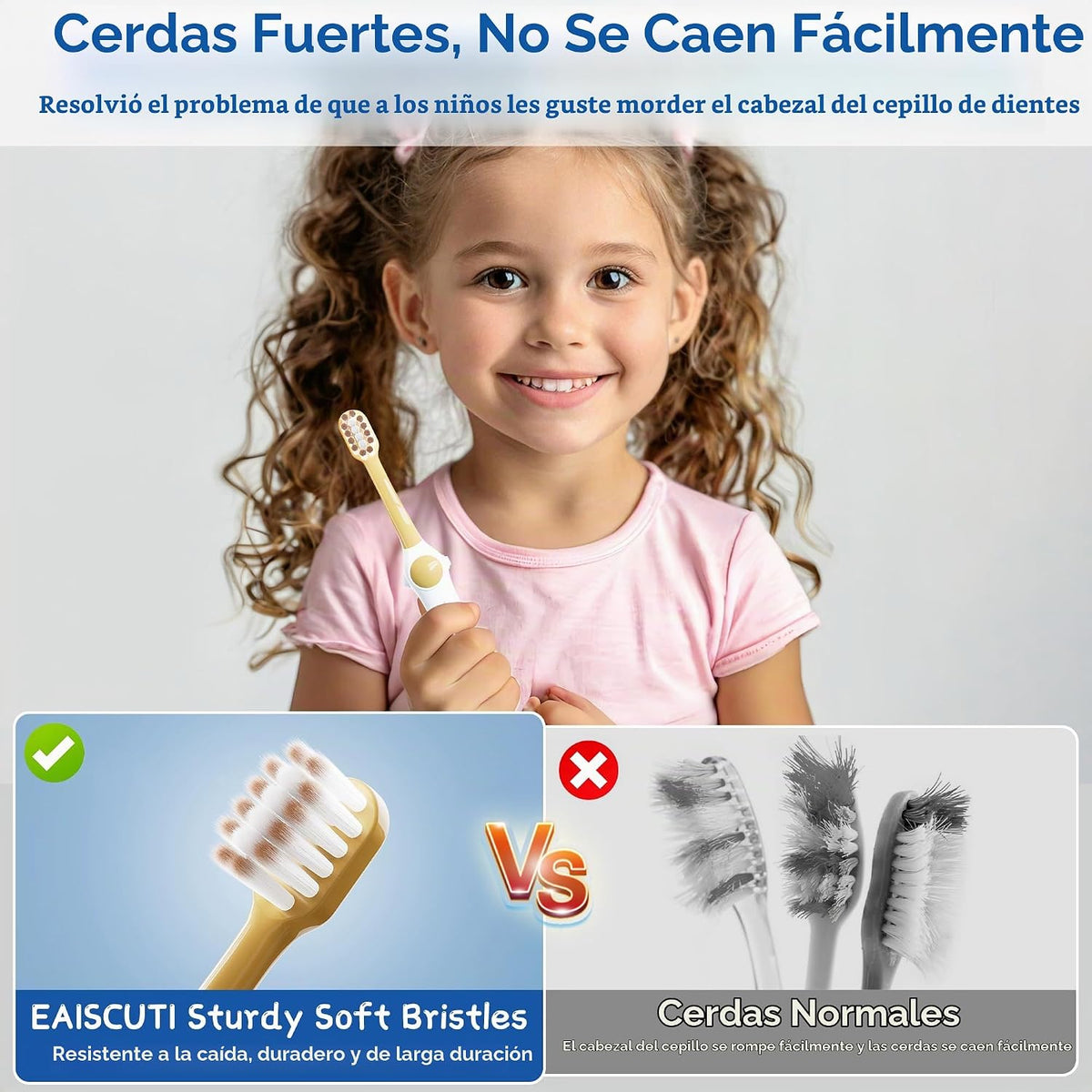 EASICUTI Cepillos de dientes extra suaves para niños pequeños 8 paq...