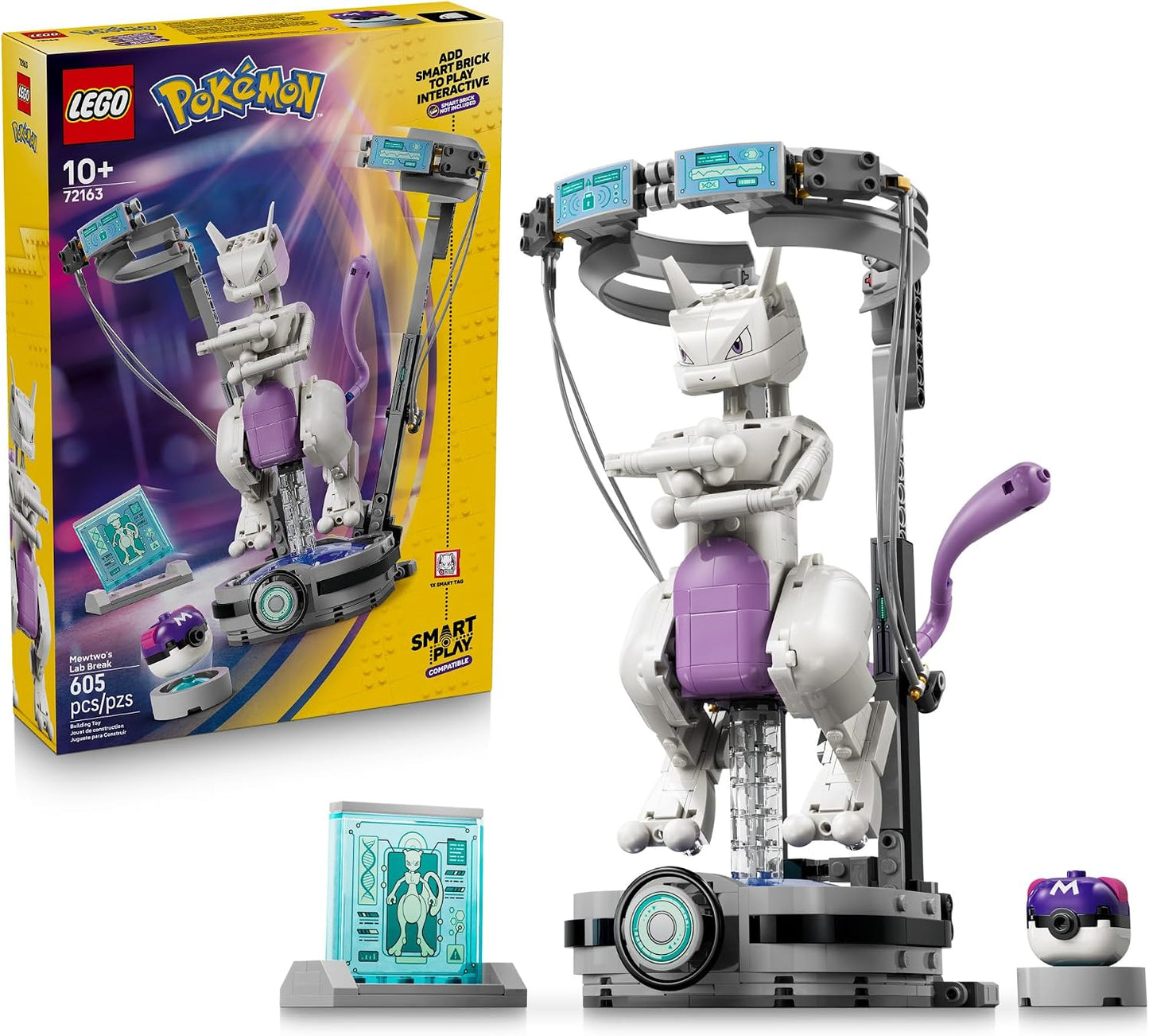 LEGO Pokémon SMART Play: Mewtwo's Lab Break \u2013 Set compatib...