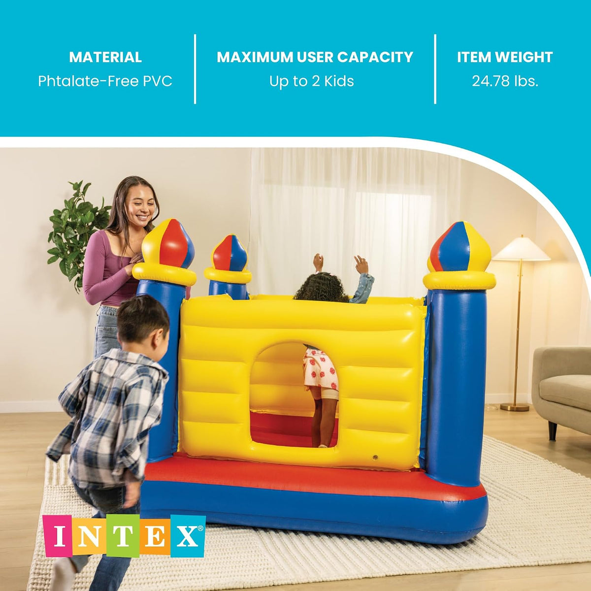 Castillo inflable saltarín Intex Jump o Lene para edades de 3-6 año...