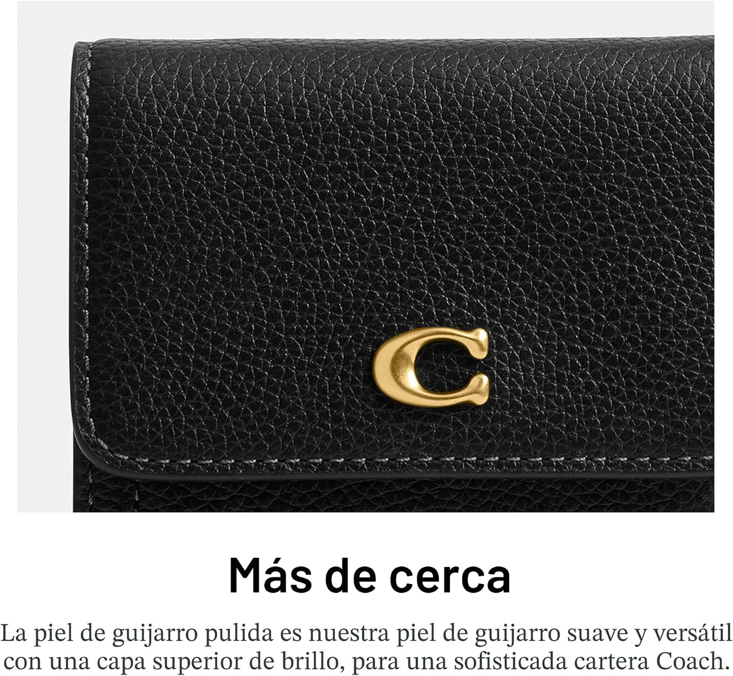 COACH, Cartera pequeña con solapa Mila para mujer
