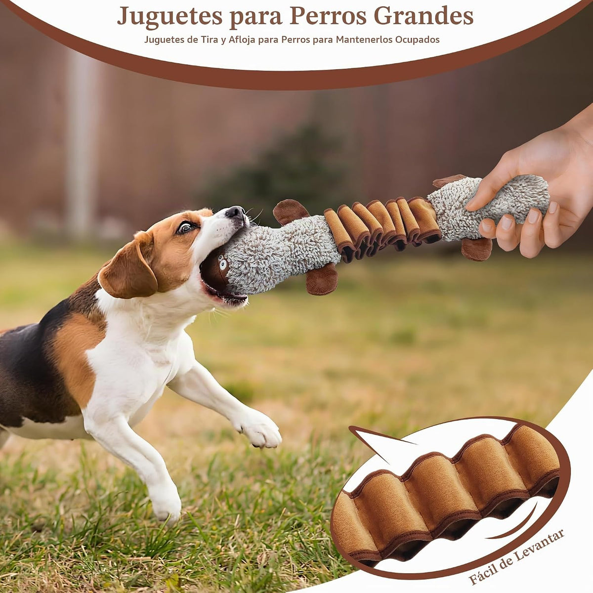 BUYPOW Juguetes Chirriantes para Perros, Juguetes Interactivos de T...